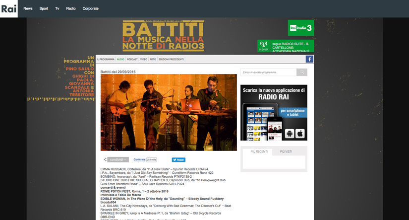 sparkle in grey battiti radio 3